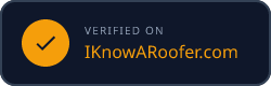 Verified on IKnowARoofer.com